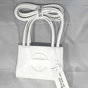 Telfar Small White Shopping Bag